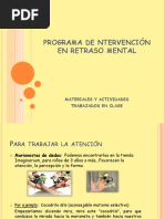 Programa de Ntervención en Retraso Mental