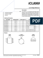 ICL8069 Is A 1.2V Temperature-Compensated Voltage Reference.