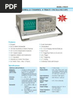 3706CR - 30MHz 2 Channel 4 Trace Oscilloscope