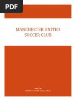 Case Study Manchester United Soccer Club