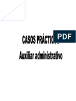 Supuestos Teorico Practicos Auxiliar Administrativo de Las Corporaciones Locales