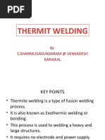 Thermit Welding: S.Shanmugasundaram at Venkadesh Karaikal