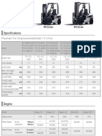 Specifications: Pneumatic Tire / Engine-Poweredmodels 1.5-3.5 Ton