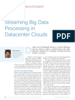 Streaming Big Data Processing in Datacenter Clouds: Blue Skies