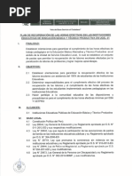 Plan de Recuperacion de Eba y Cetpro 31-08-17