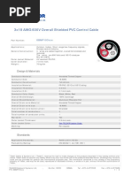 3x18 AWG 600V Overall Shielded PVC Control Cable - 8BMP103xxx