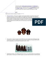 Types of Insulators: Pin Type Insulator