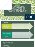 Disseminated Intravacular Coagulation (DIC) 2