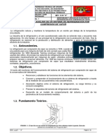 Monitoreo y Analisis de Un Sistema de Refrigeración Por Compresión de Vapor