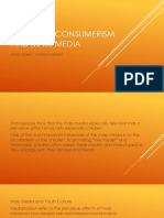 Violence Consumerism and Mass Media PDF