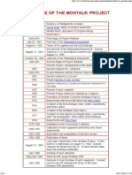 A Time Line of The Montauk Project PDF