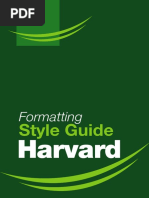 Harvard Formatting Style Guide PDF