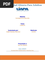 Sociología de La Educación. Unidad II