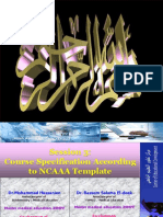 Course Specification On NCAAA Template Lecture 3