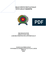 Pedoman Penulisan Skripsi Fakultas Pertanian PDF