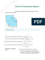 Area and Perimeter of Composite Figures