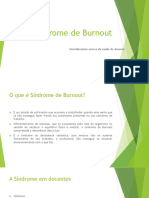 Síndrome de Burnout - Apresentação Power Point