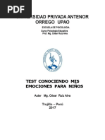 TEST de INTELIG. EMOCIO NIÑOS UPAO