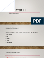 Chapter 11 - Analysis of Algorithms