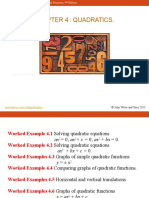 Chapter 4: Quadratics.: © John Wiley and Sons 2013