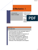 Fluid Mechanics - I: DR Muhammad Sajid Assistant Professor Nust, Smme