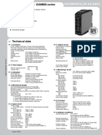 Technical Data: Monitoring Relays - GAMMA Series