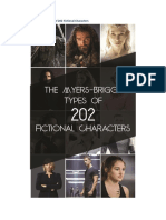 The Myers-Briggs Types of 202 Fictional Characters