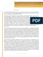 (Español) Carta Del Santo Padre Francisco A La Familia Vicenciana