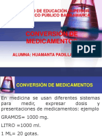 Conversiones Farmacológicas