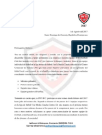 Carta de Patrocinio 2018