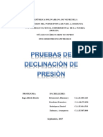 Pruebas de Declinacion de Presion