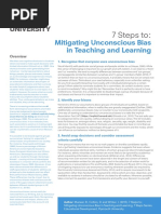 7 Steps To Mitigating Unconscious Bias in Teaching and Learning