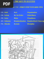 Implementing 5 S' - First Step Towards TPM: 1 S S 2 S S 3 S S 4 S S 5 S S