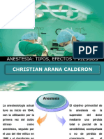 Anestesia Tipos