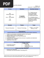 3 Weeks: Forms Duration Grammar Item(s)