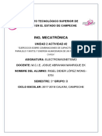 Unidad 2 Actividad #2 Ejercicios de Combinaciones de Capacitores y Energía Almacenada - Rigel Didier López Wong 5751