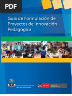 FONDEP Guía - Formulación - Proyectos - Innovacion PDF