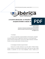 A Filosofia Brasileira - As Posições de Antônio Joaquim Severino e Miguel Reale