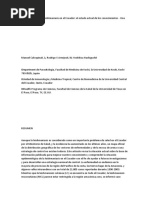 Epidemiología de La Leishmaniasis en El Ecuador