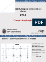 Projecto de Estruturas para Resistência Aos Sismos EC 8 Exemplo 2 PDF