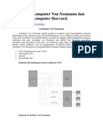 Arsitektur Komputer Von Neumann Dan Arsitektur Komputer Harvard