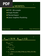 Paralleling Mosfets: 50 W 4 Example Simple Parallel Thermal Impact Linear Amplifier Paralleling