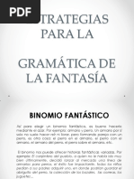 Estrategias para La Gramática de La Fantasía