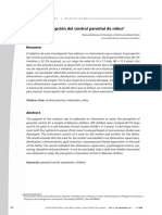 Escala de Percepción Del Control Parental de Niños