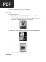 Aggregate Impact Value Test