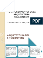 Fundamentos de La Arquitectura Renacentista