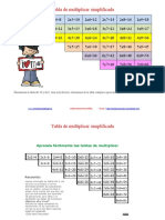 Tabla de Multiplicar Simplificada 1 Corregida PDF