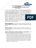 Acuerdo Formal de Constitución Del Comité de Seguridad Campaña 2017