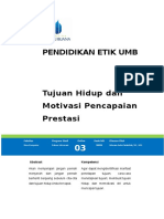 3 Tujuan Hidup Dan Motivasi Pencapaian Prestasi