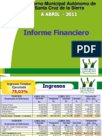 Ingresos - Santa Cruz de La Sierra PDF